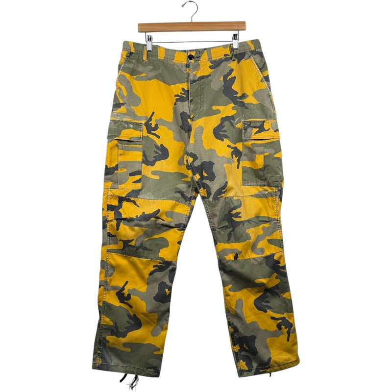Vintage Military Surplus Camo Adjustable Cargo Pants 36x30