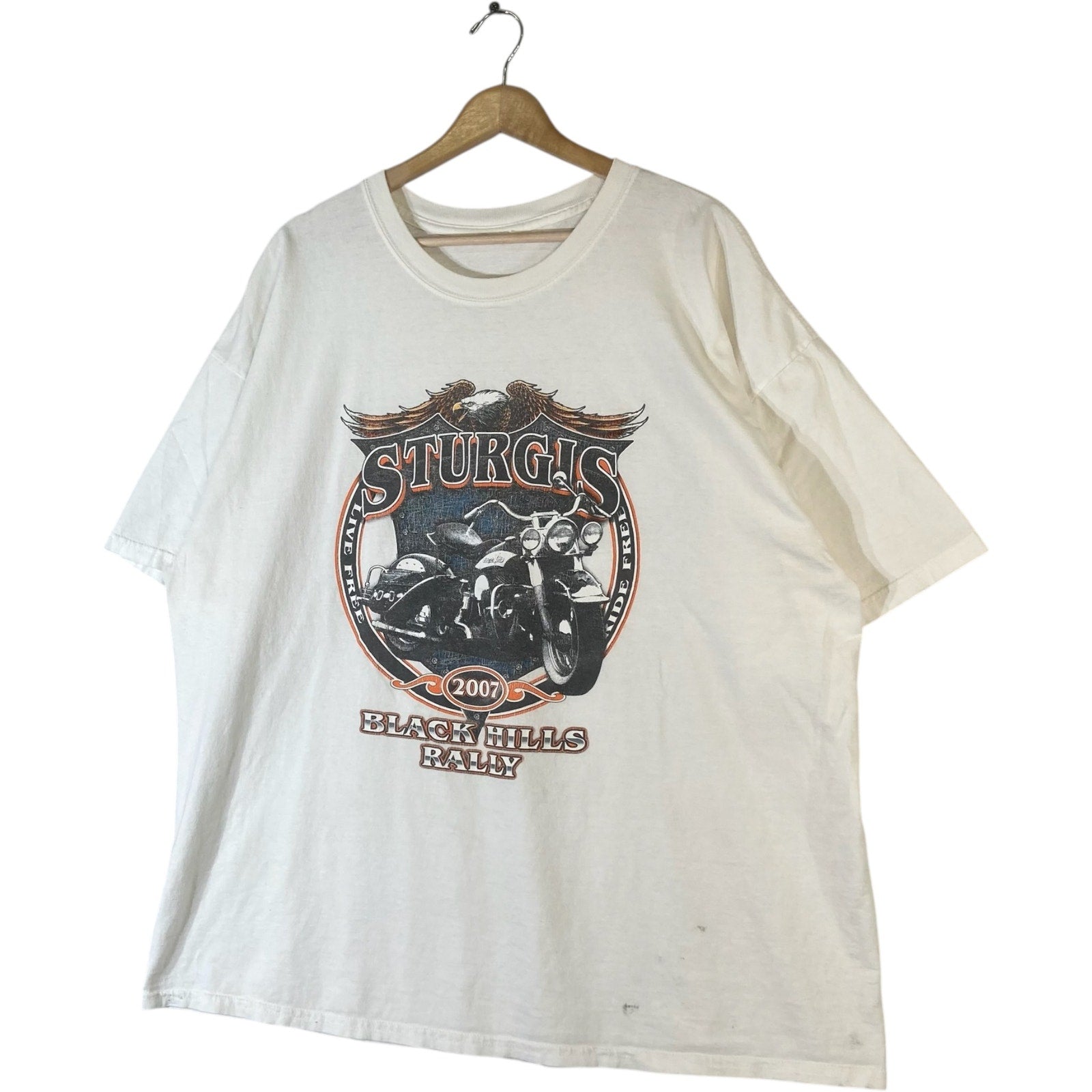 Vintage Sturgis Black Hills Rally Biker Tee 2007