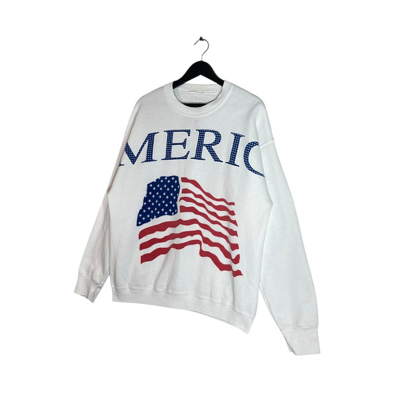 Vintage "America" Flag Crewneck L