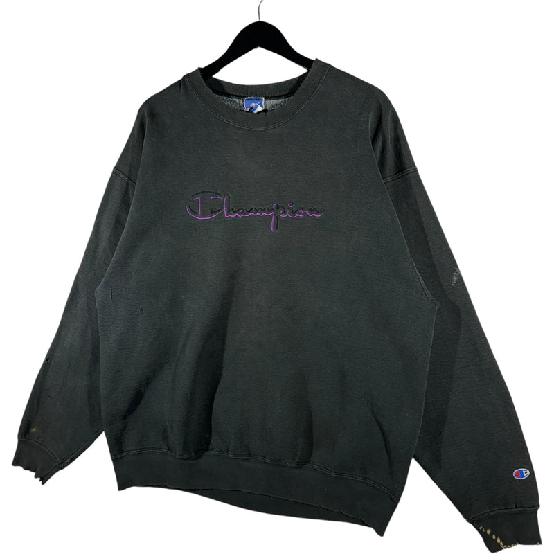 Vintage Champion Embroidered Spellout Crewneck