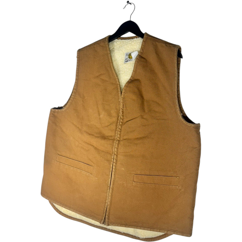 Vintage Carhartt Workwear Sherpa Lined Vest