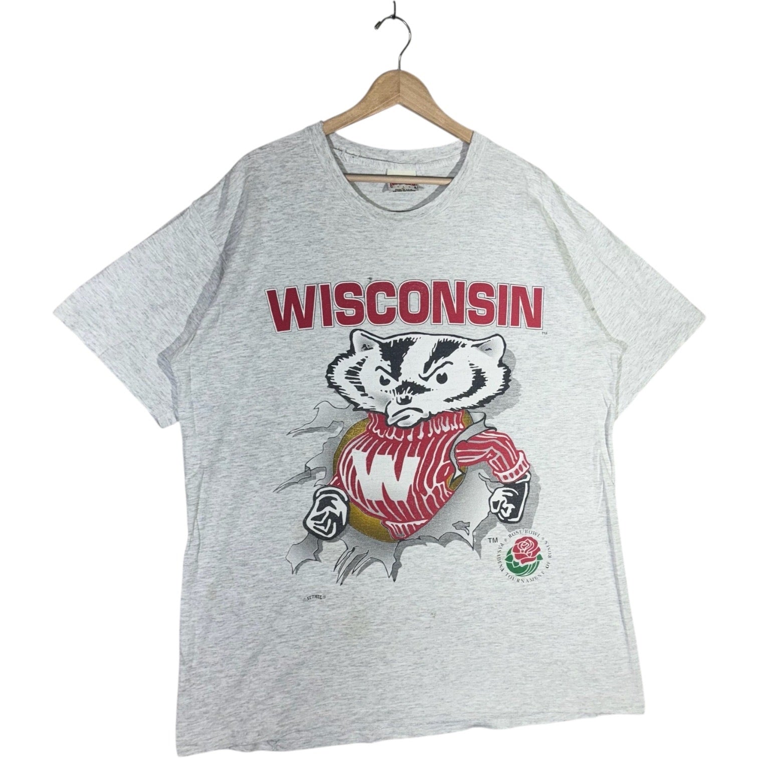Vintage Wisconsin Badgers Break Through Tee