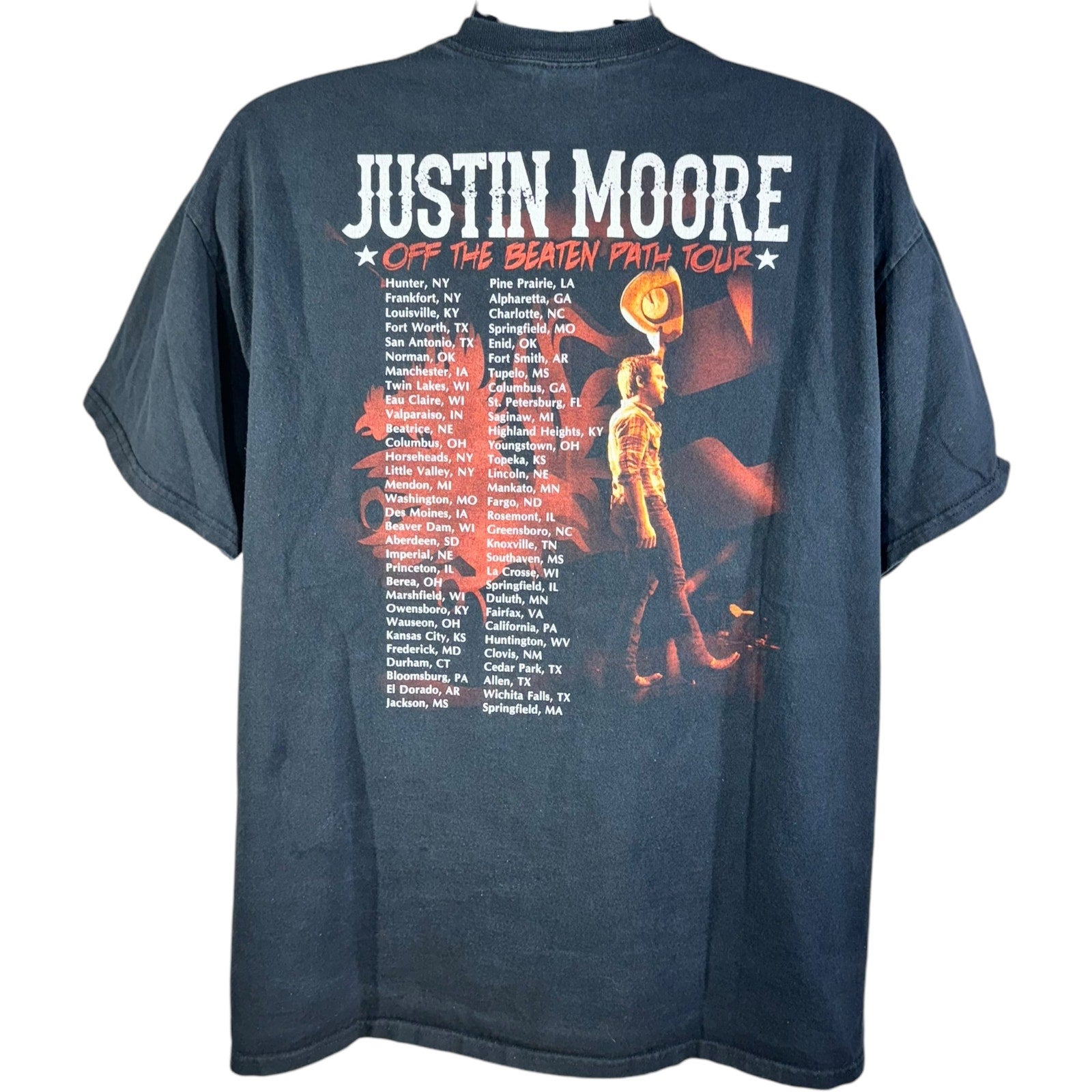 Justin Moore "Off The Beaten Path" Tour Tee