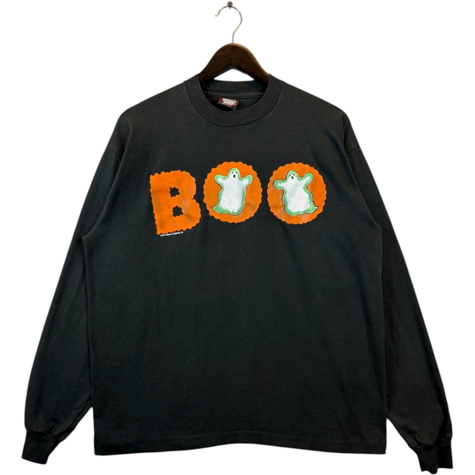 Vintage Halloween Ghosts BOO Long Sleeve