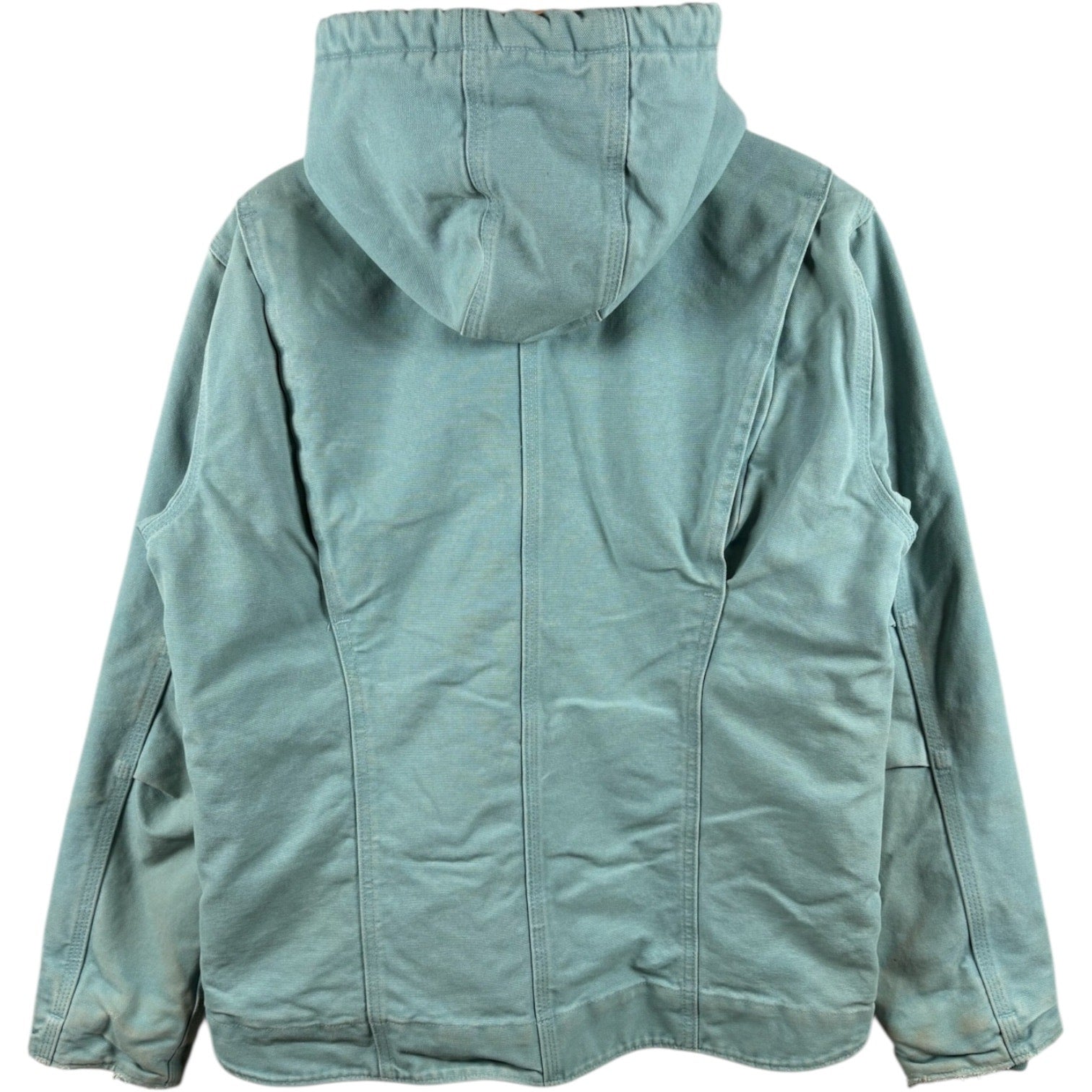 Vintage Carhartt Sherpa Lined Full Zip Hooded Workwear Jacket