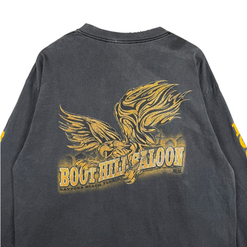 Vintage Boot Hill Saloon Pocket Eagle Graphic Long Sleeve