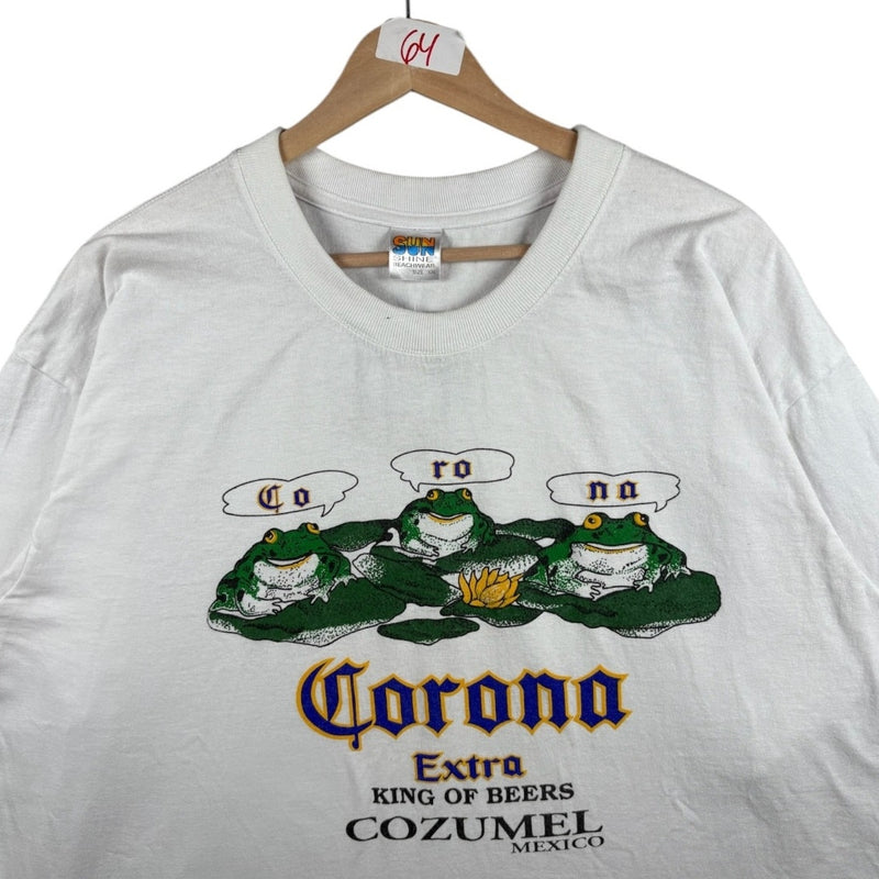 Vintage Corona Extra Cozumel Mexico Frogs T-Shirt