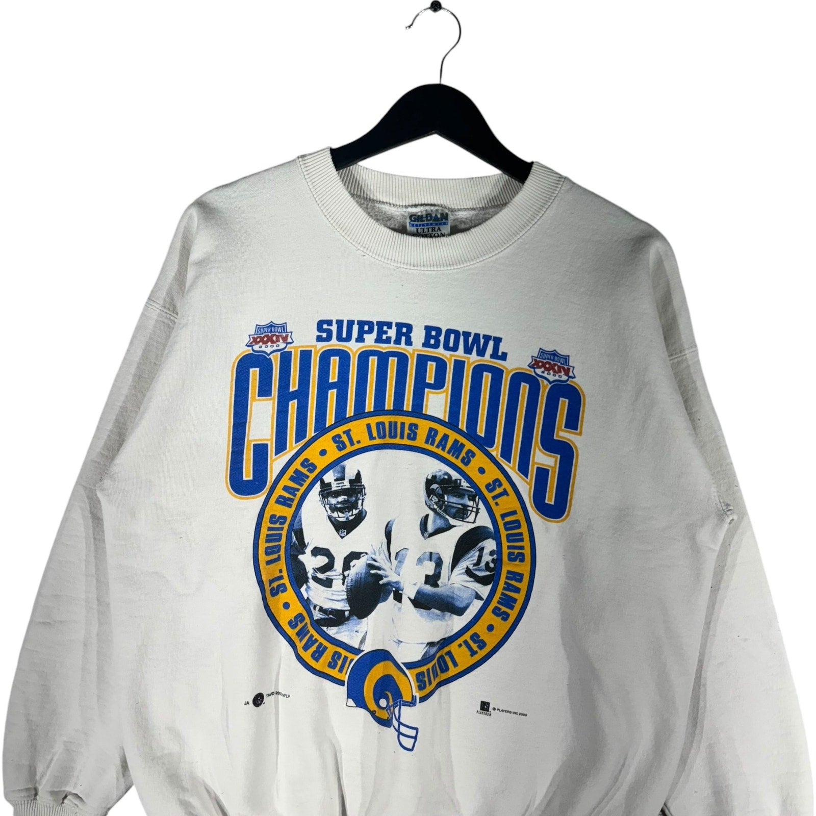 Vintage NFL St. Louis Rams Super Bowl 34 Champions Crewneck