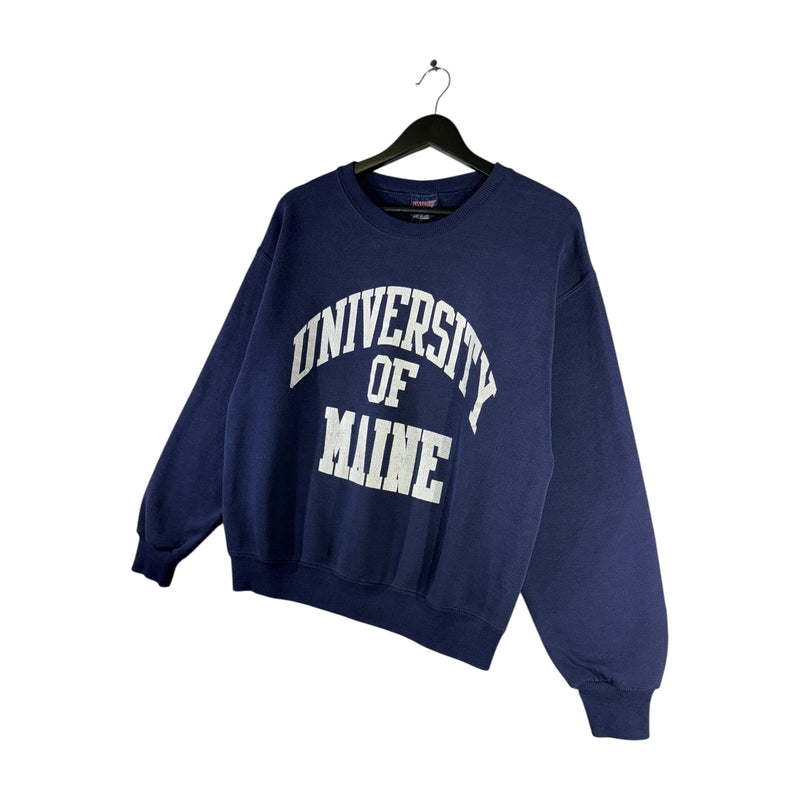 Vintage University Of Maine Chest Spellout Crewneck