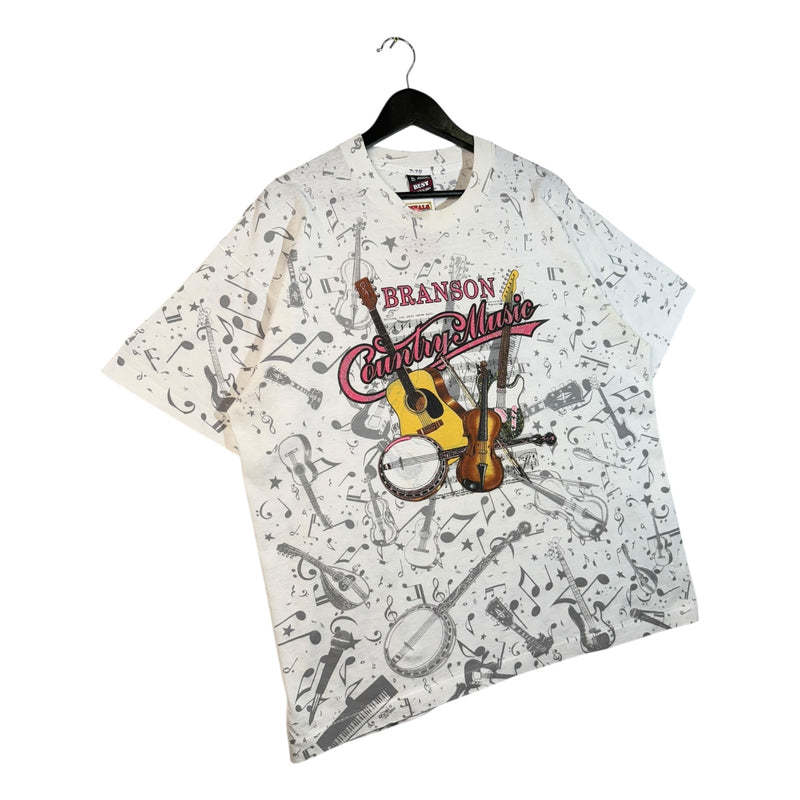 Vintage Branson Country Music All Over Print T-Shirt