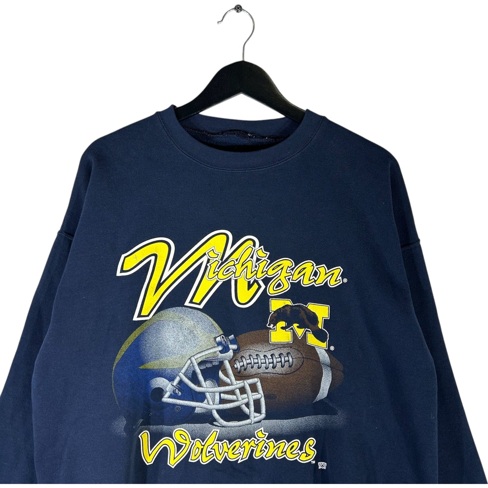 Vintage University of Michigan Wolverines Football Crewneck