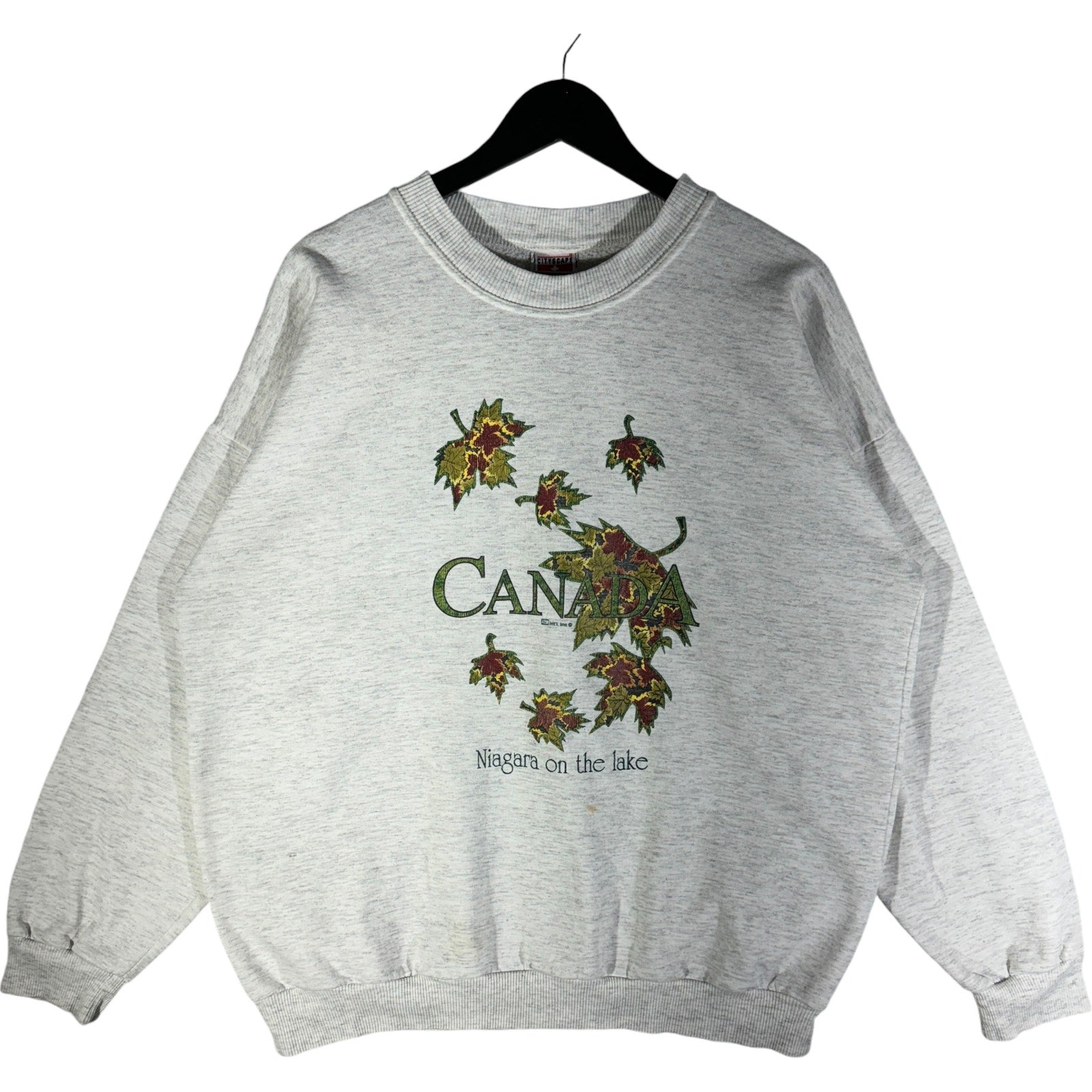 Vintage Autumn Leaves Canada Souvenir Crewneck