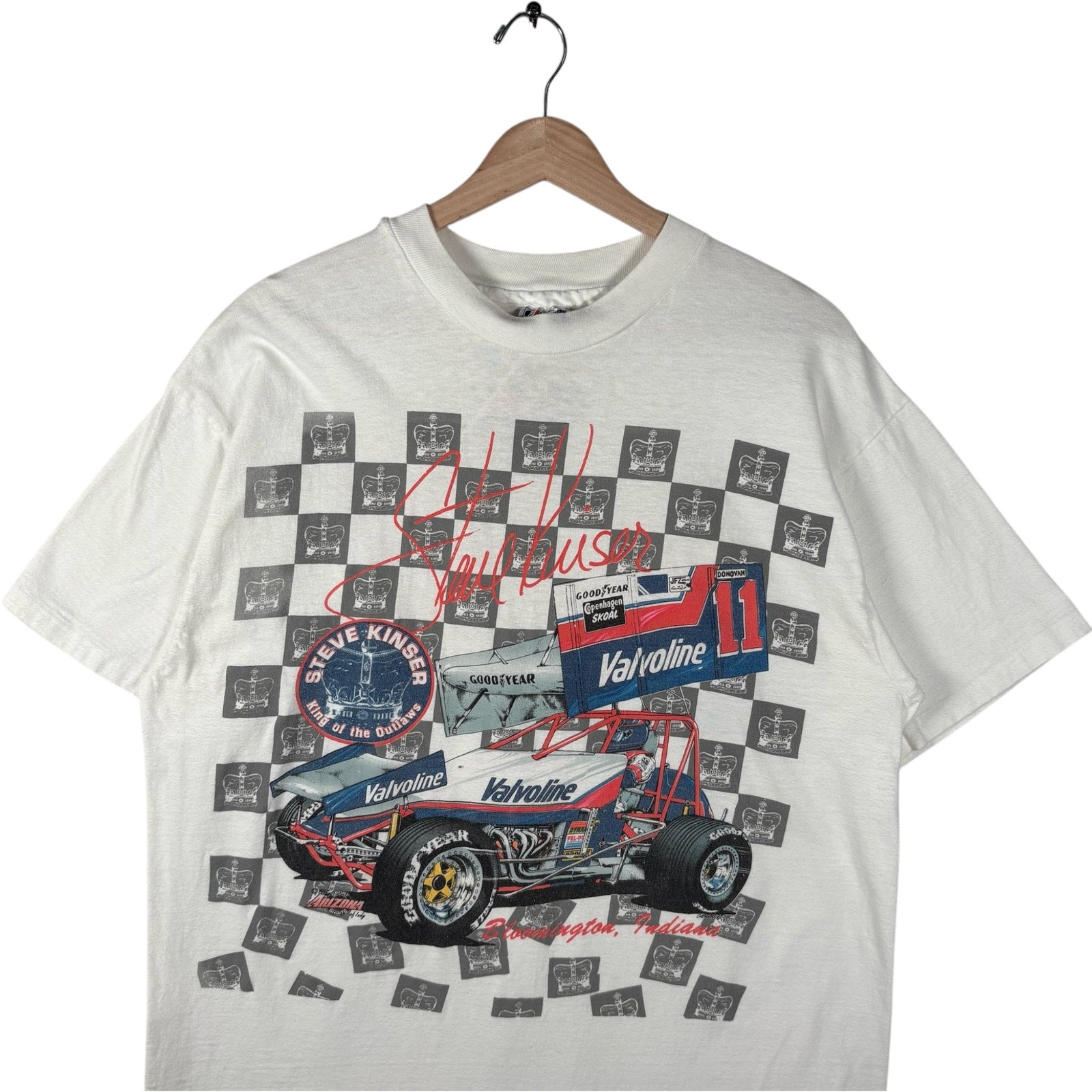 Vintage Steve Kinser #11 King of Outlaws Sprint Car Racing Tee