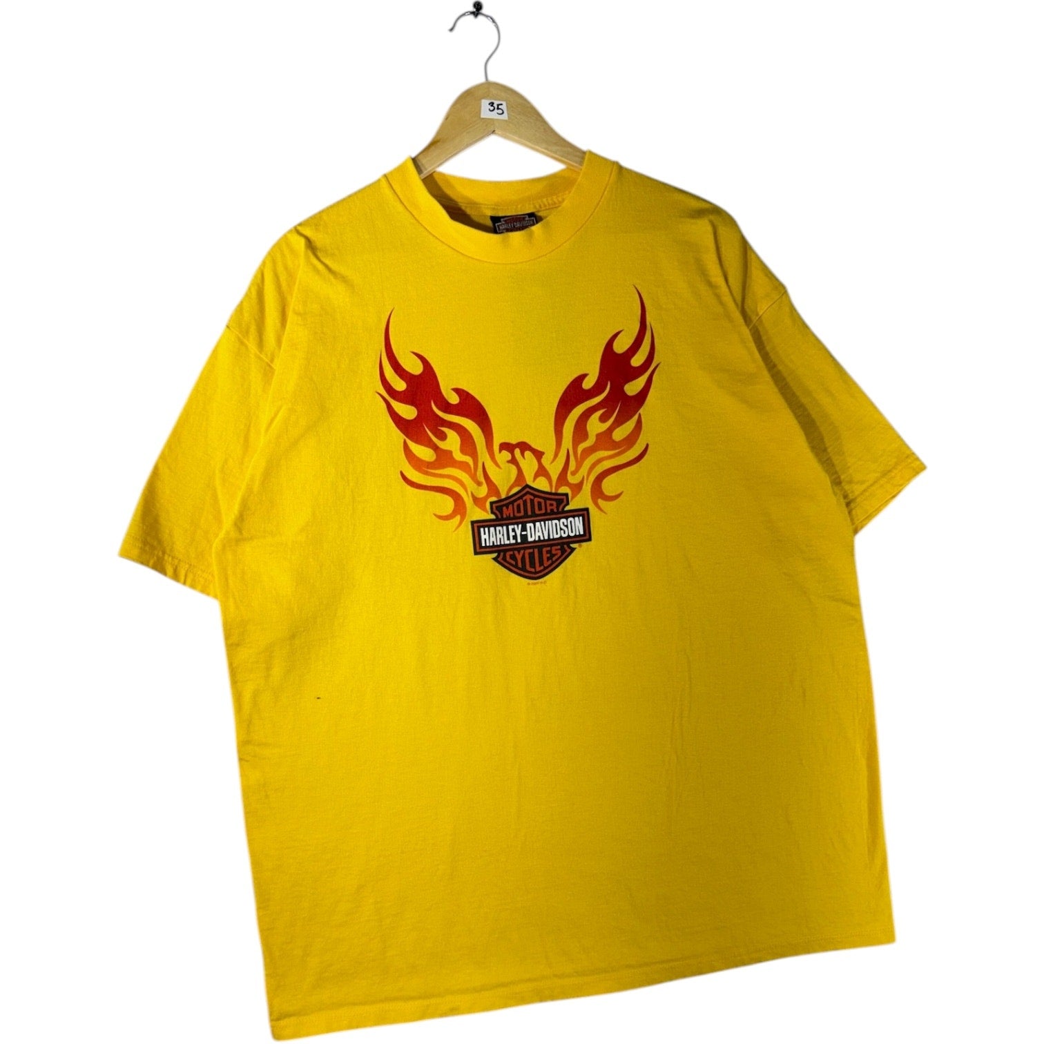 Vintage Harley Davidson Tribal Flame Eagle Graphic T-Shirt