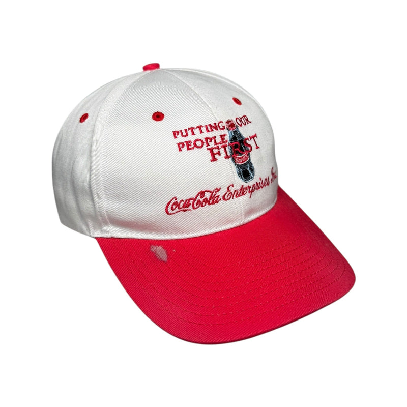 Vintage Coca-Cola "Putting Our People First" Toppers Snapback Hat