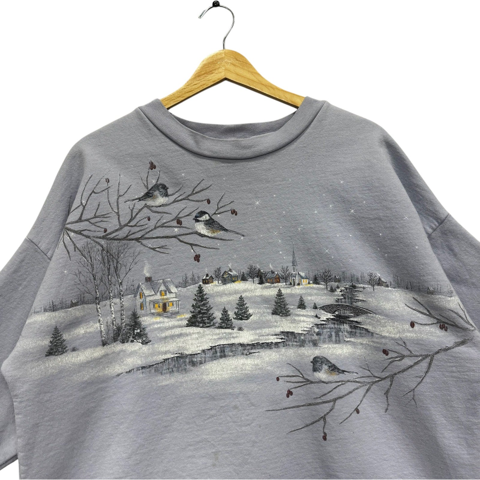 Vintage Short Sleeve Winter Nature Crewneck