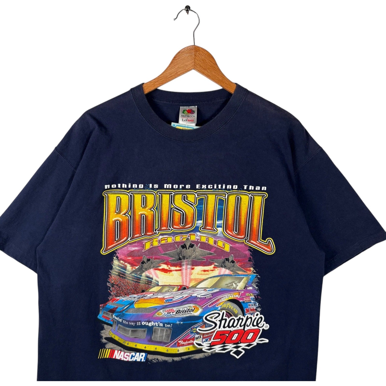 Vintage Bristol Sharpie 500 Racing Double Sided NASCAR Tee