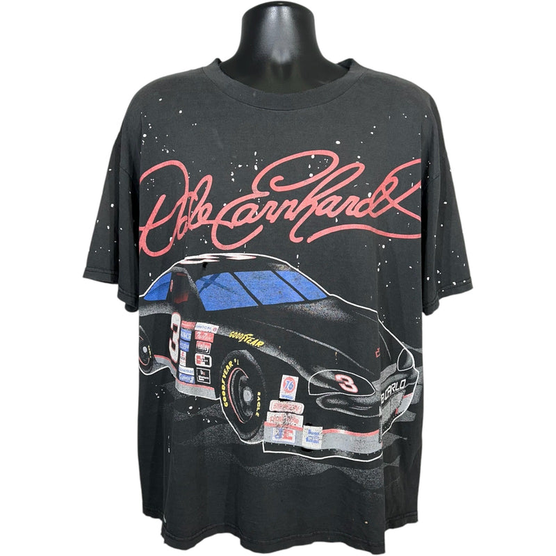 Vintage Dale Earnhardt "The Intimidator" AOP NASCAR Tee 90s