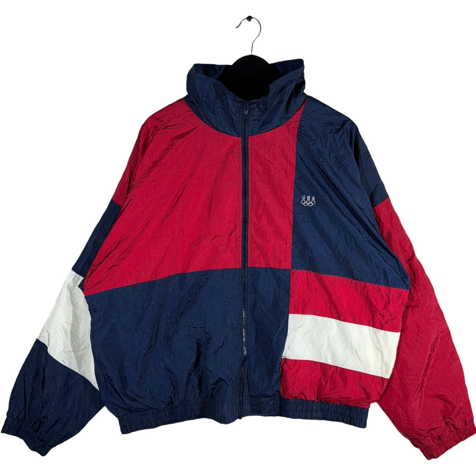 Vintage USA Olympics Color Block Windbreaker