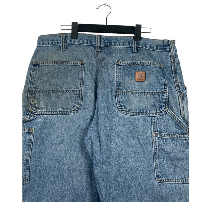 Vintage Carhartt Cutt Off Denim Carpenter Shorts 36