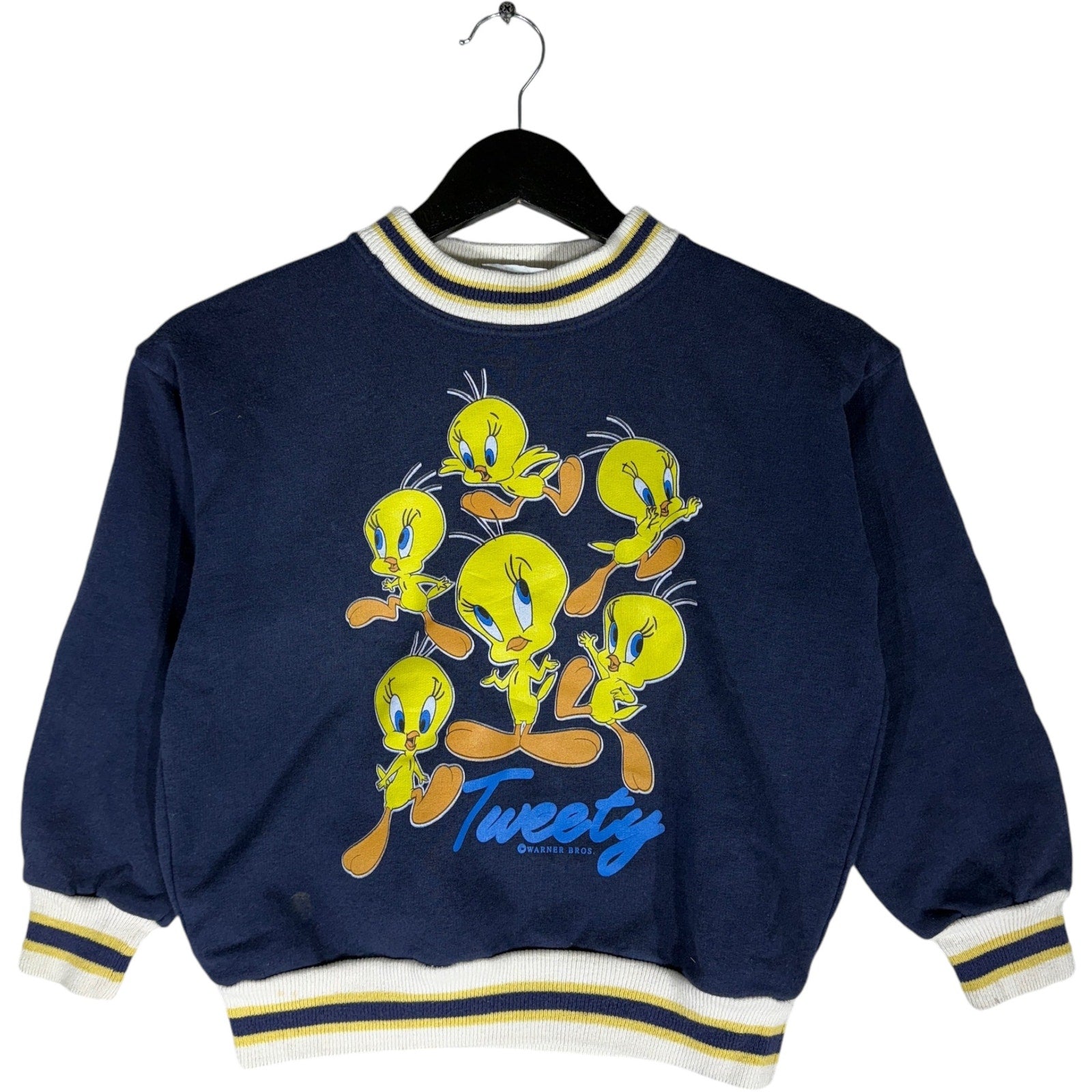 Vintage Looney Tunes All Over Tweety Bird Youth Crewneck