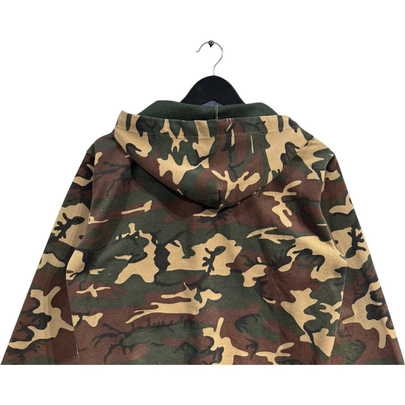 Vintage Woodland Camoflauge Full Zip Hoodie