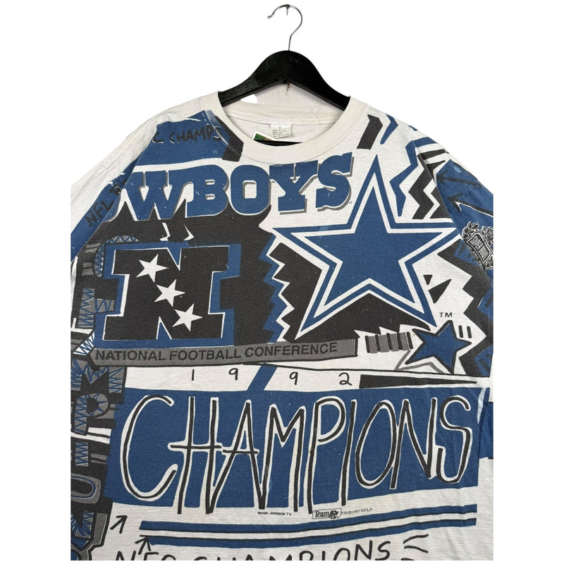 Vintage Dallas Cowboys 1992 NFC Champions NFL T-Shirt