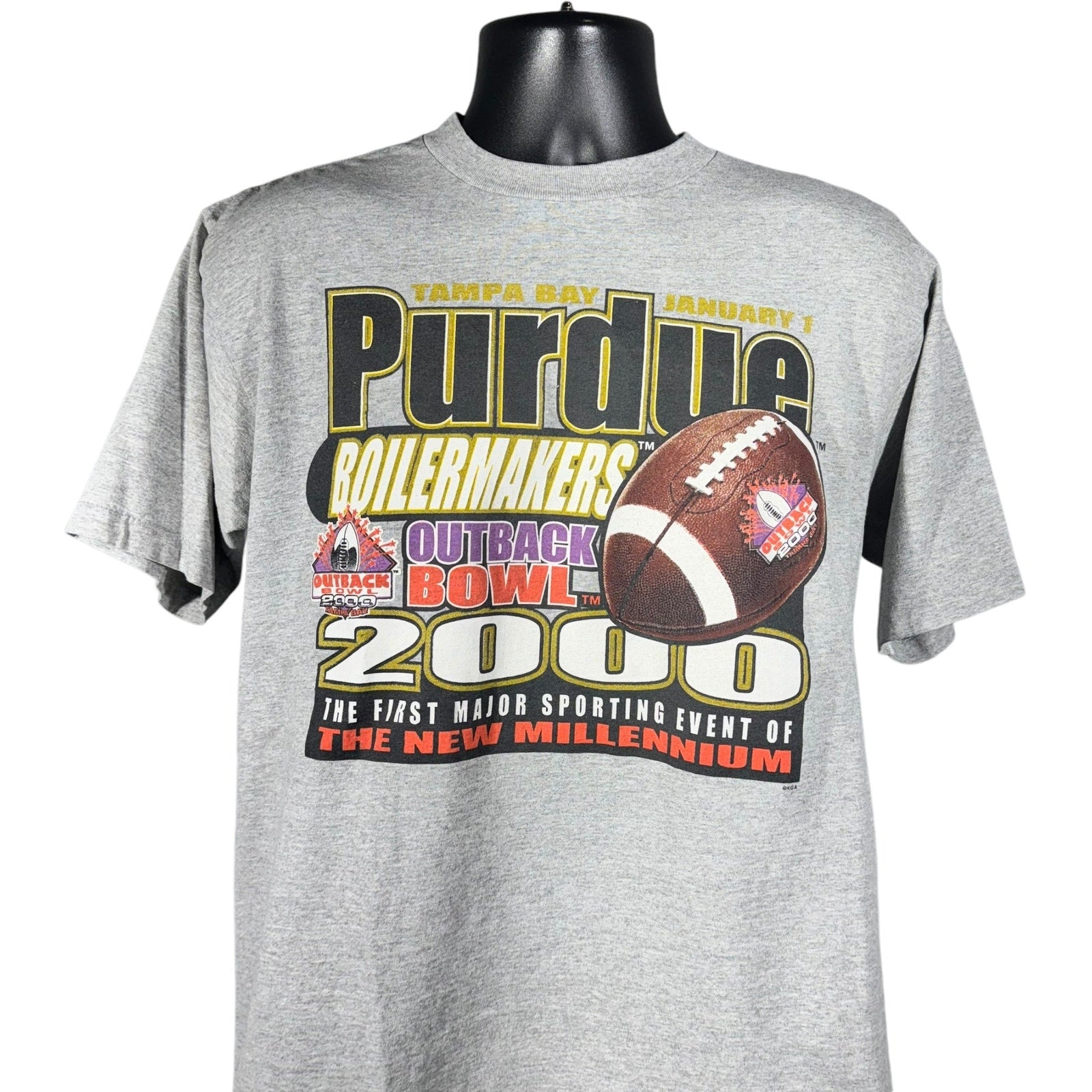 Vintage Purdue University Boilermakers Outback Bowl Tee 2000