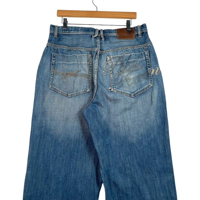 Vintage Phat Farm Embroidered Straight Leg Denim Jeans 36