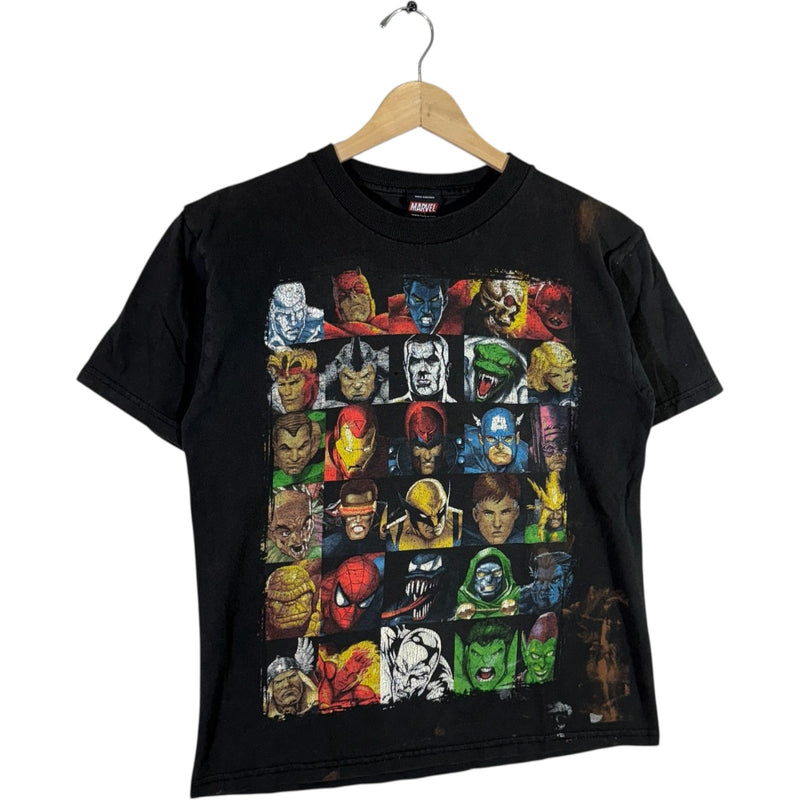 Vintage Marvel Heros And Villains Collage Tee
