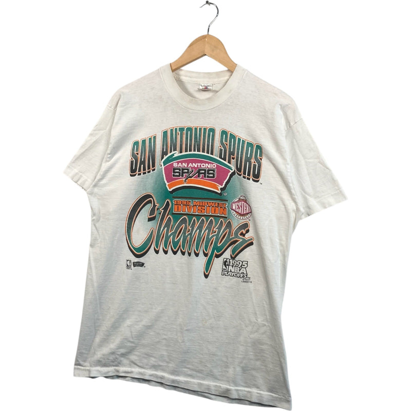 Vintage San Antonio Spurs Division Champs Spellout NBA 90s Tee