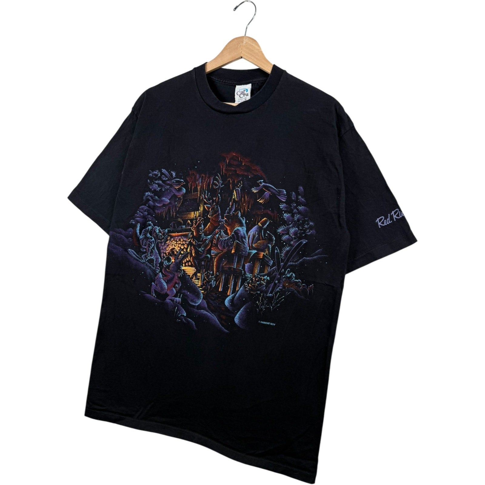 Vintage Winter Cabin Graphic T-Shirt