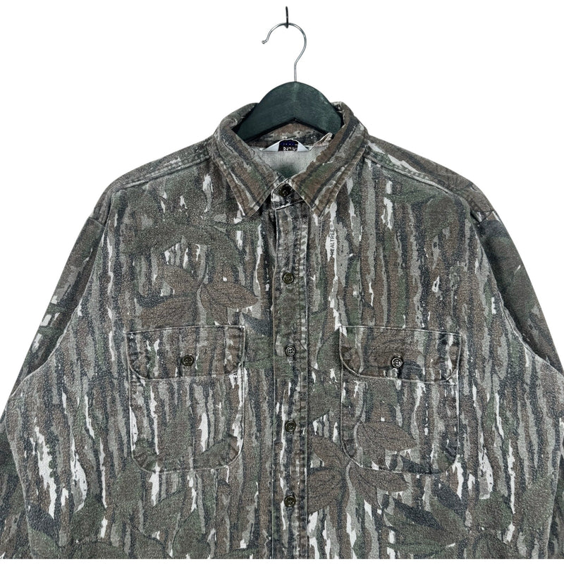 Vintage Five Brother Camo Long Sleeve Button Up