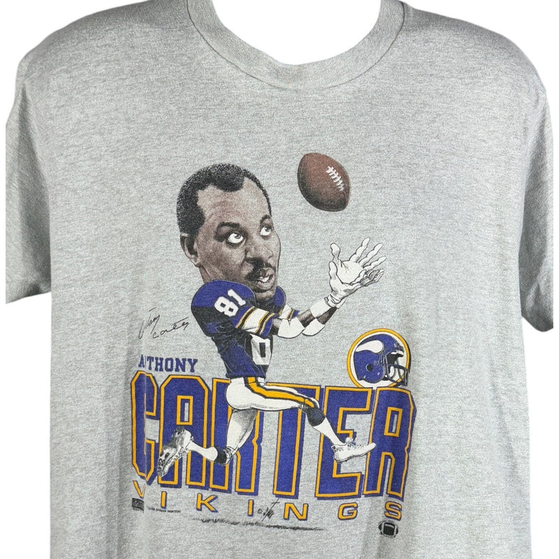 Vintage Minnesota Vikings Anthony Carter NFL Player Tee