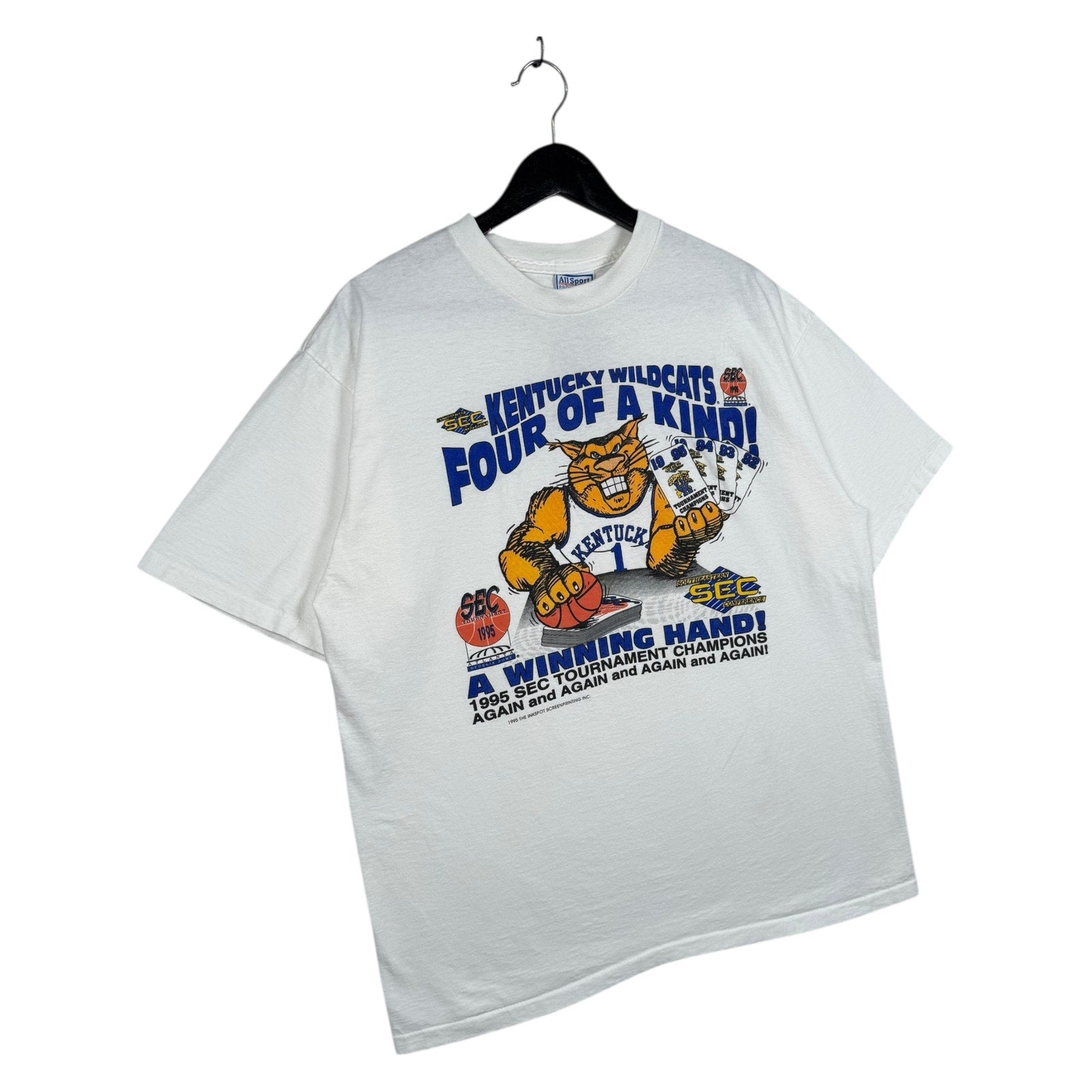 Vintage Kentucky Wildcats 1995 Champion T-Shirt