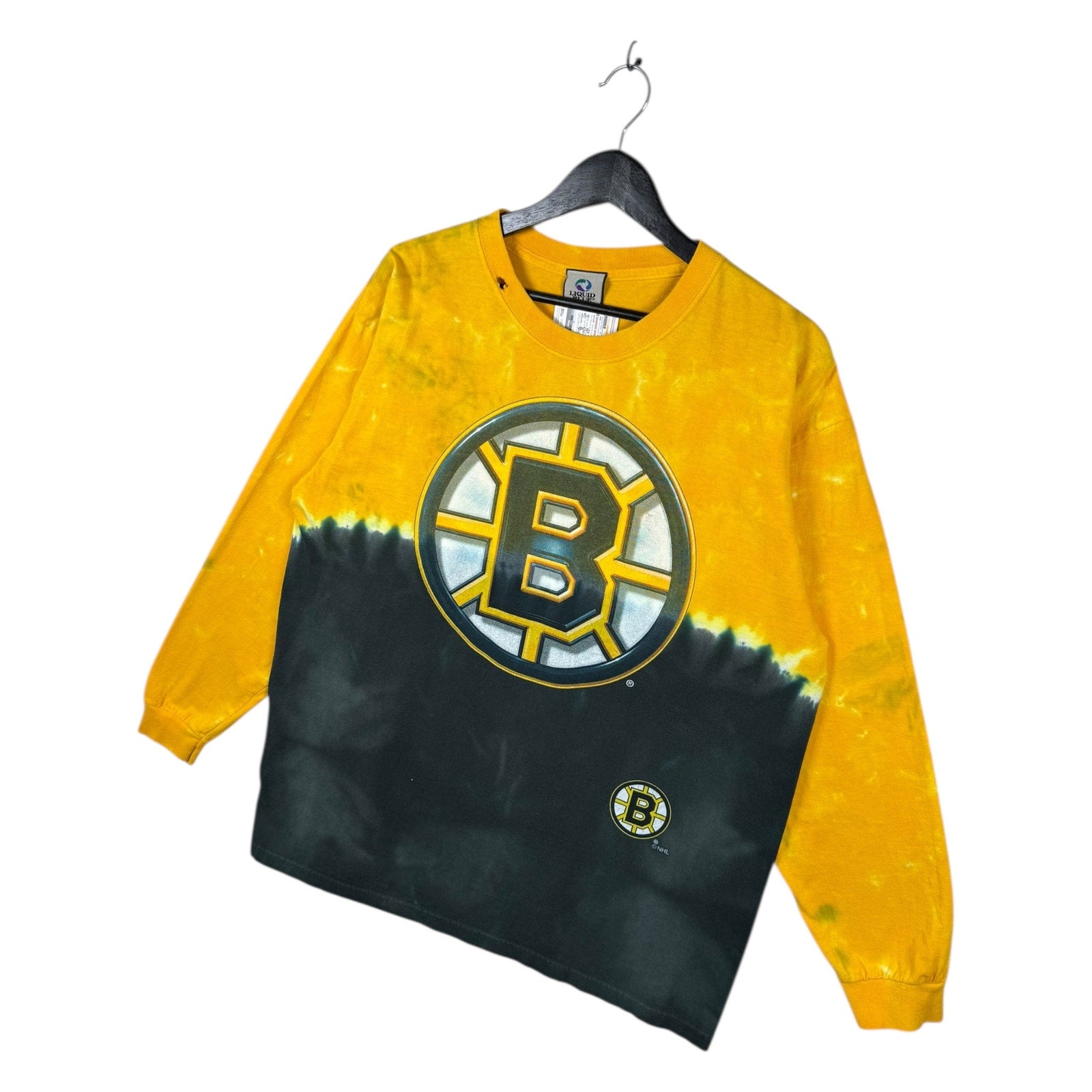 Vintage Boston Bruins Tie Dye Long Sleeve T-Shirt