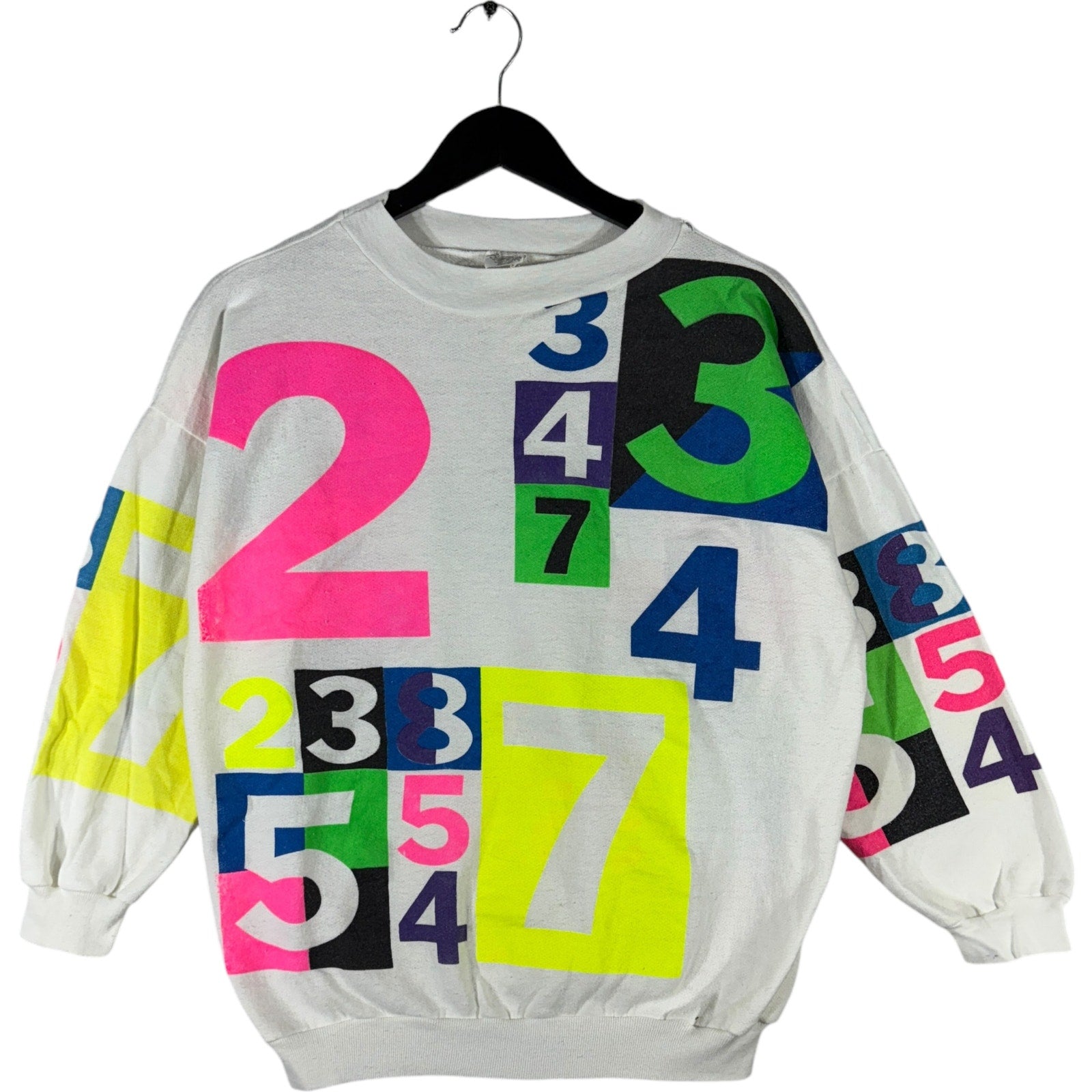 Vintage Numbers AOP Crewneck