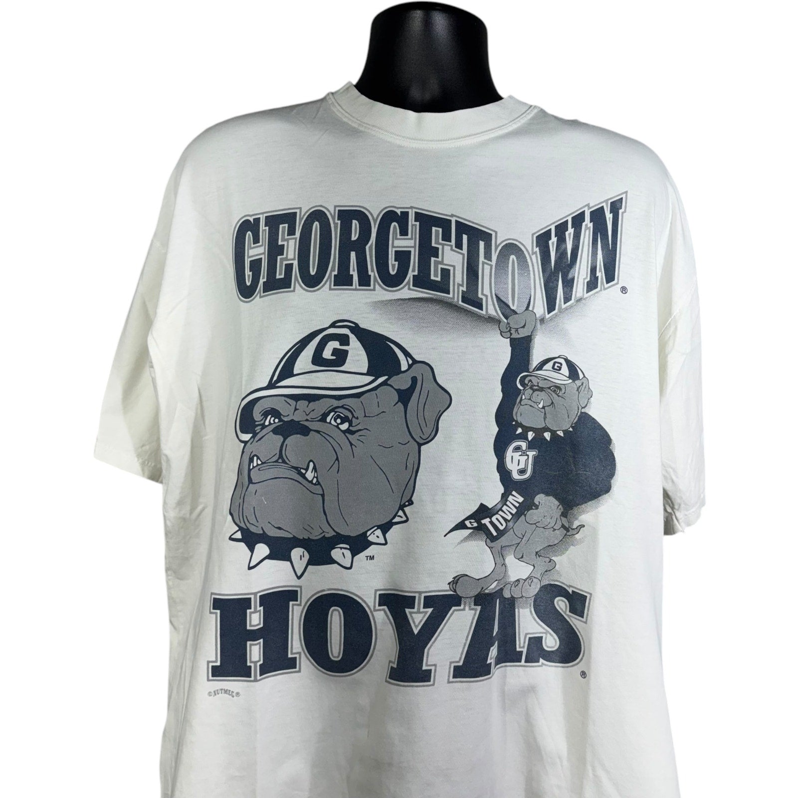 Vintage Nutmeg Georgetown University Hoyas Mascot Tee