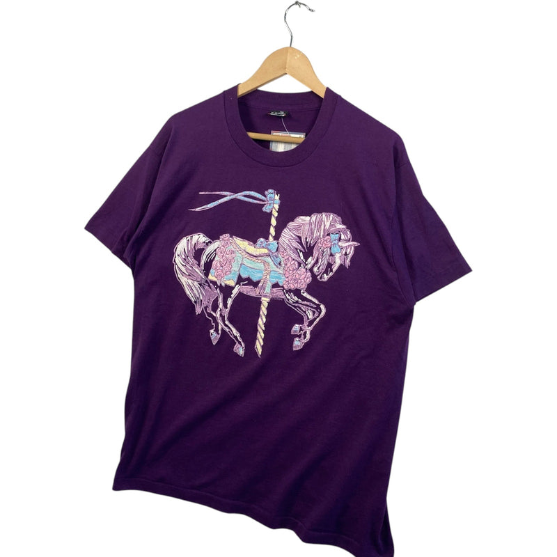Vintage Carousel Horse Silhouette Tee