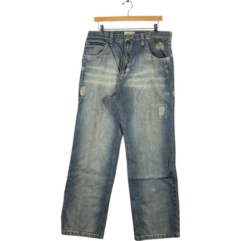 Y2K Miskeen Originals Straight Leg Denim Jeans 38