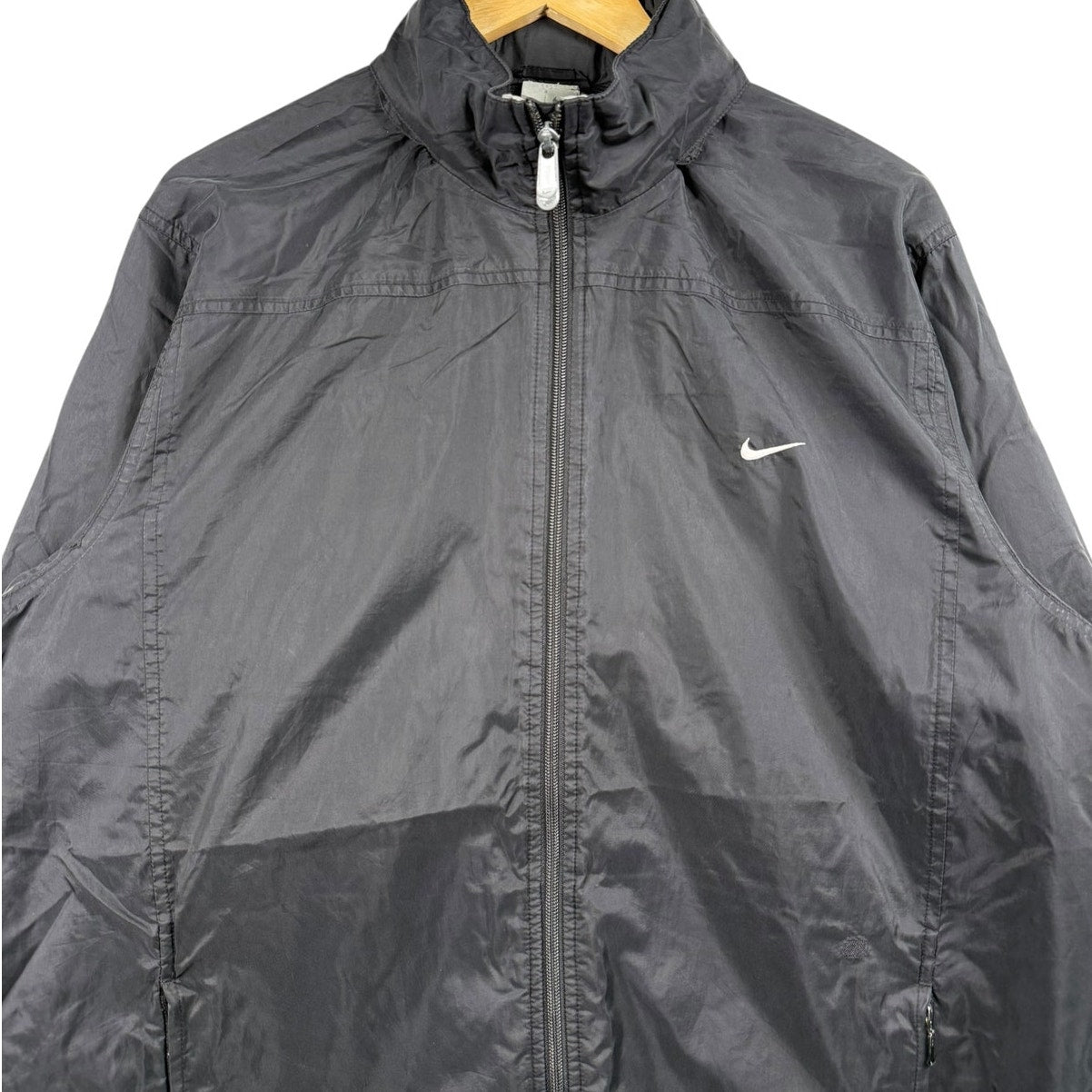 Vintage Nike Swoosh Logo Full Zip Lightweight Windbreaker