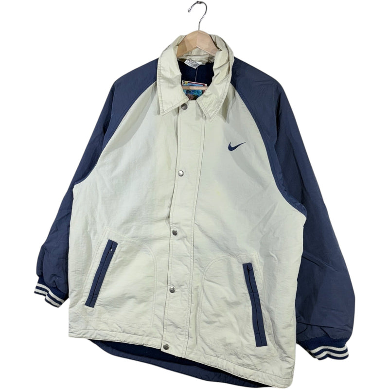 Vintage Nike Collared Mini Swoosh Logo Color Block Windbreaker