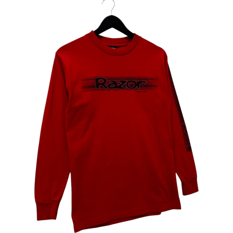 Vintage Razor Scooter Chest Spellout Long Sleeve