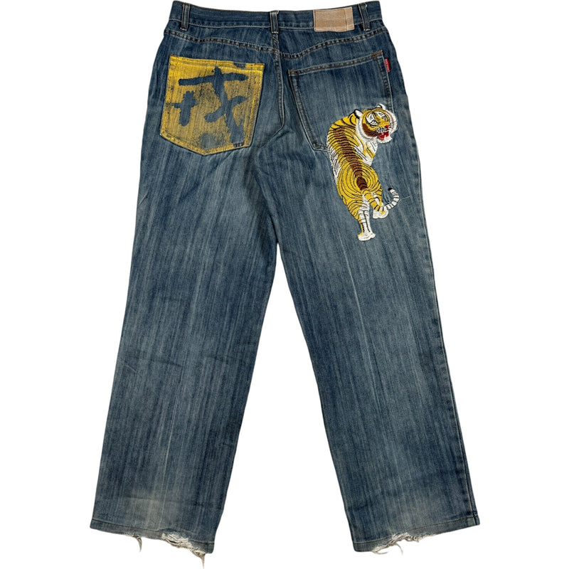 Vintage Pace Steed Wide Leg Denim Jeans