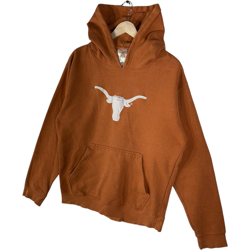 Vintage University Of Texas Longhorns Patch Logo Hoodie