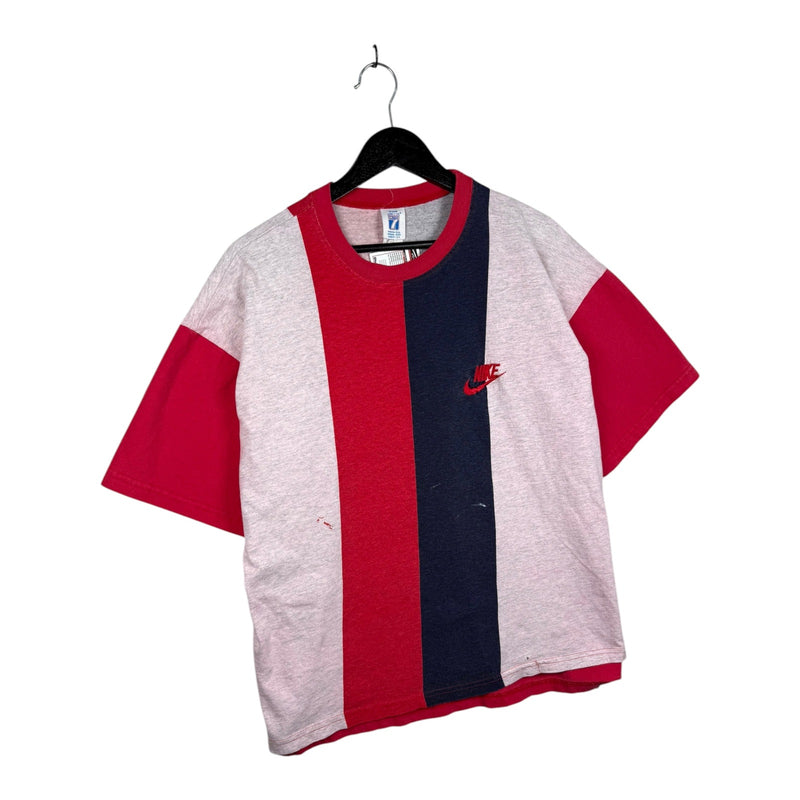 Vintage Nike Embroidered Swoosh Colorblock T-Shirt