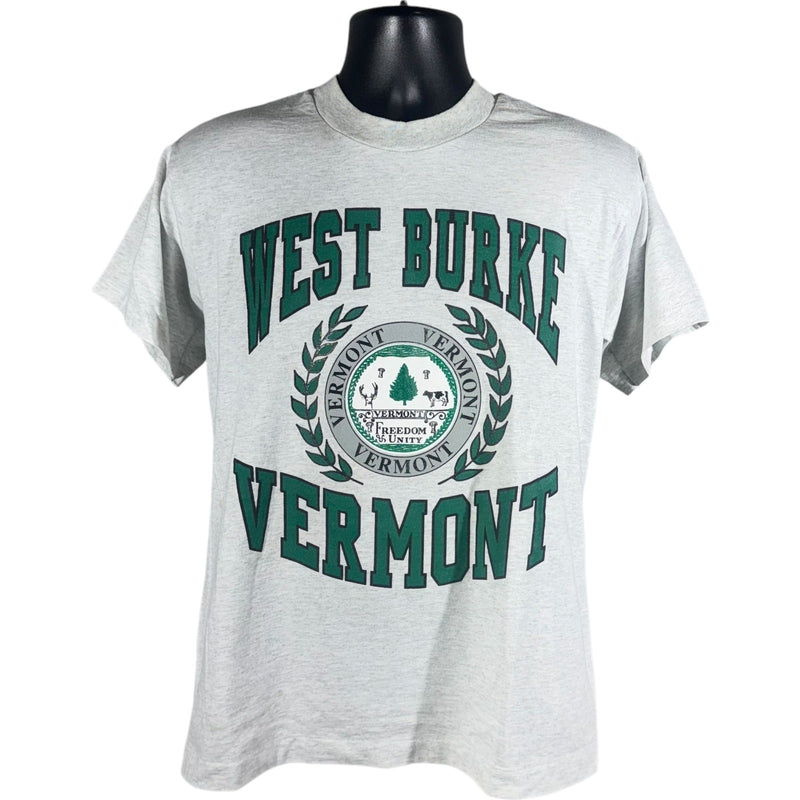 Vintage West Burke Vermont Spellout Souvenir Tee 90s