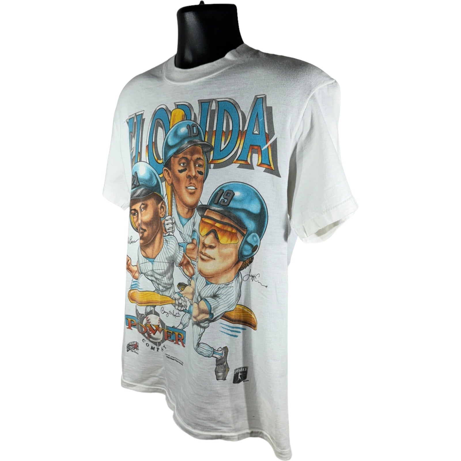 Vintage Florida Marlins Baseball Caricature Tee