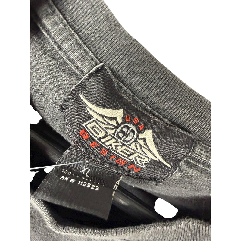 Vintage Biketoberfest Daytona Beach Eagle Long Sleeve T-Shirt