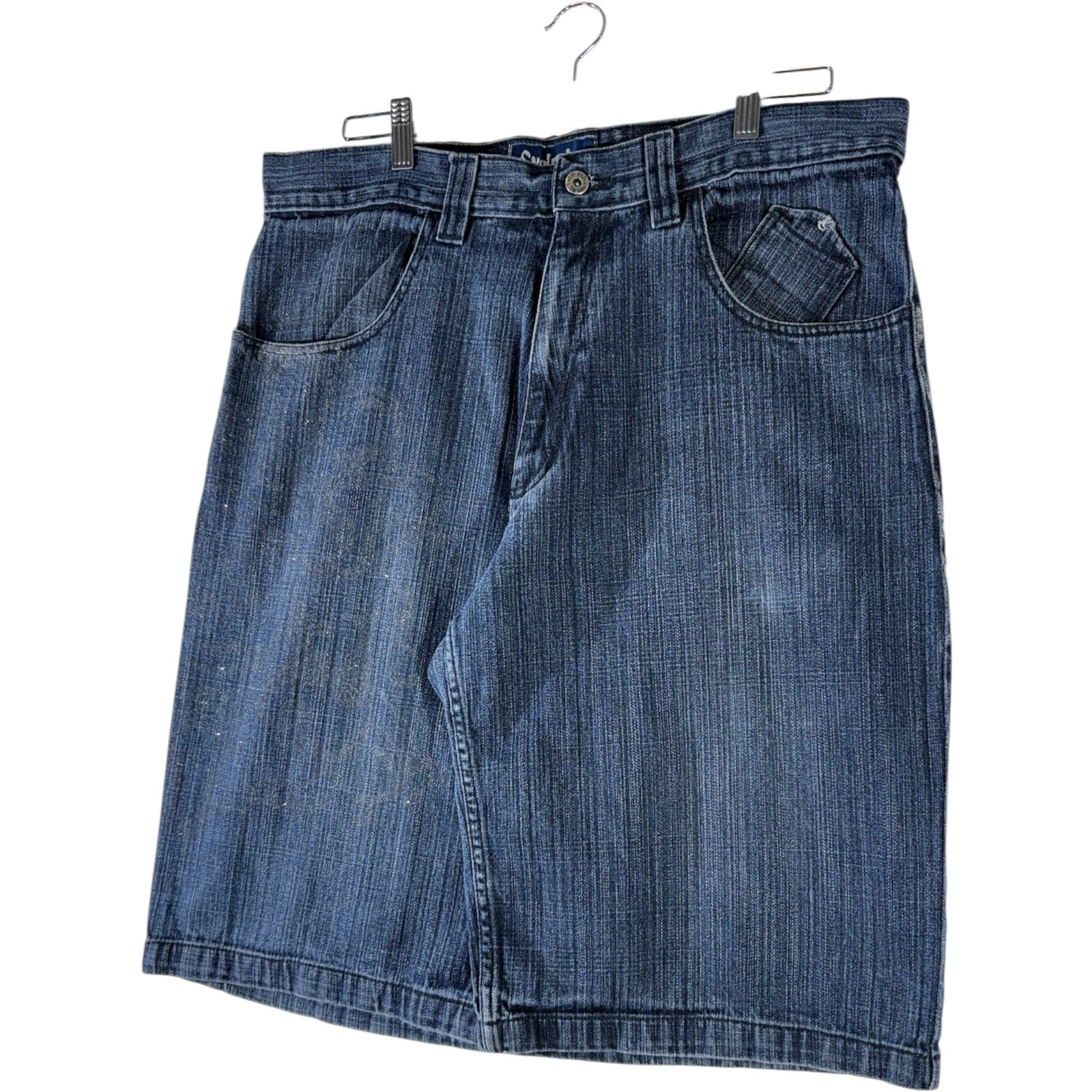 Vintage Evolution Wide Leg Denim Shorts 38